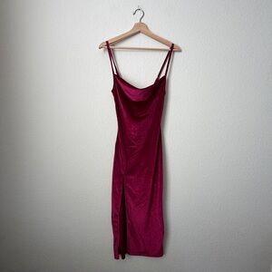 Burgundy Midi Dress